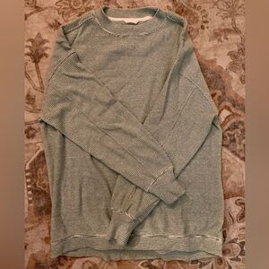 Aerie Striped Oversized Sweater - Green